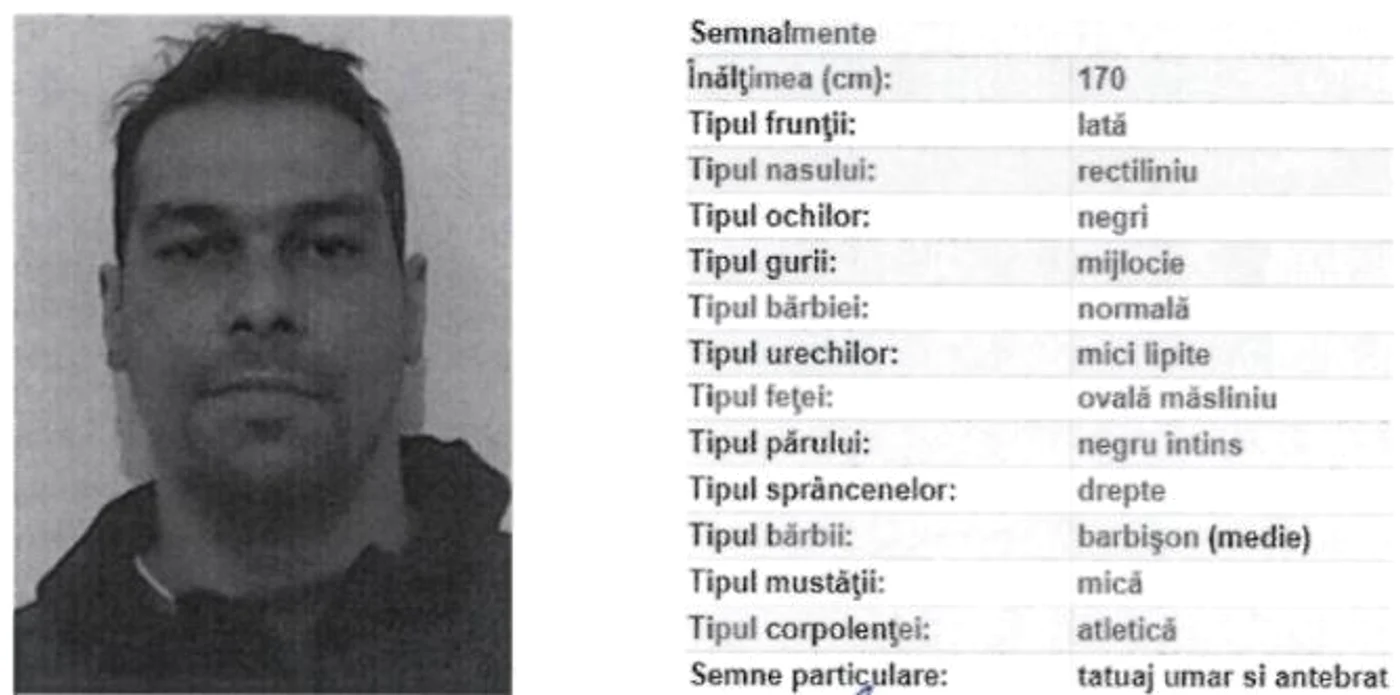 
    Polițiștii au făcut publice semnalmentele deținutului evadat  