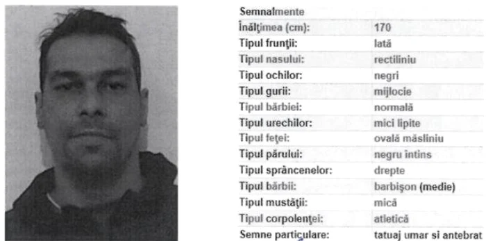 
    Polițiștii au făcut publice semnalmentele deținutului evadat  