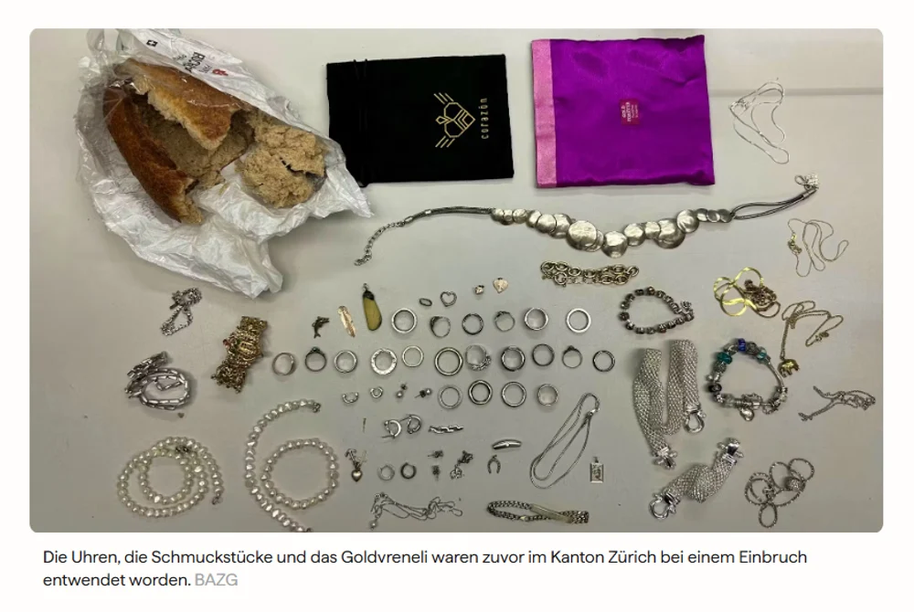 Români arestaţi în Elveţia după ce poliţiştii au găsit în maşina lor bijuterii ascunse într-o pâine