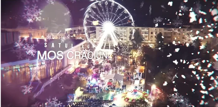 Târgul de Crăciun din Craiova se deschide vineri. FOTO Captură video Primăria Craiova