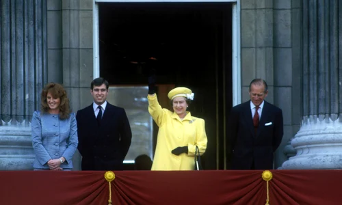 Sarah Ferguson, Prințul Andrew, Regina Elisabeta și Prințul Philip, Profimedia jpg