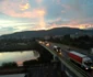 Traficul greu de pe DN 7 - E 81 deviat prin Râmnicu Vâlcea după un accident produs pe şoseaua de centură de un TIR-ist polonez Foto DMS