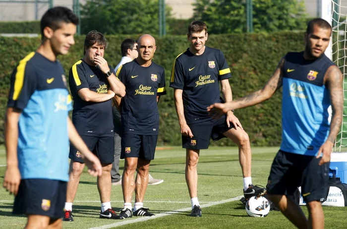 Jordi Roura (stânga) va fi interimar în absenţa lui Tito Vilanova (dreapta). FOTO: Reuters