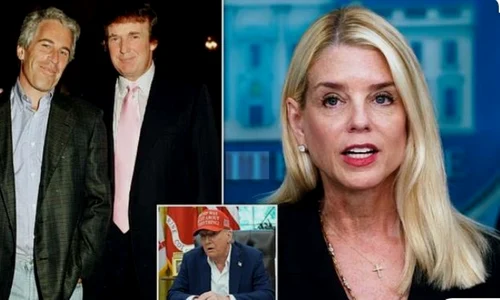 trump Epstein Pam Bondi captură MSN jpg