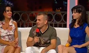 Pitbull Atodiresei a venit la emisiune cu soţia lui şi soacra (captură: Kanal D) jpeg