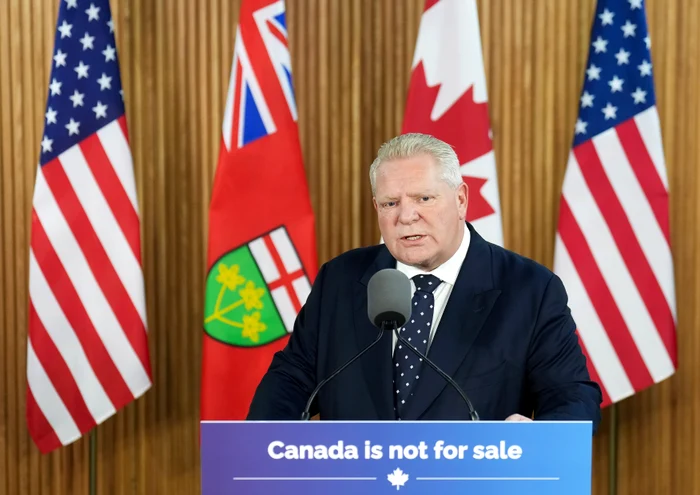 Primarul Ontario, Doug Ford, a anunțat taxe pe importurile de energie FOTO PROFIMEDIA