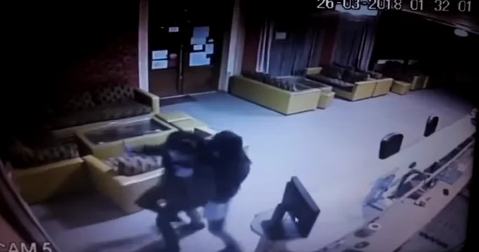 Tâlharul ce a atacat barmaniţa din Vadu Moldovei. FOTO Captură video