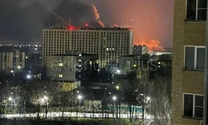 Fabrică de drone din Rusia  atacată de ucraina FOTO X jfif