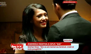 Ştefan Stan a cerut o de soţie pe Andreea Mantea  (capturi Pro TV) jpeg