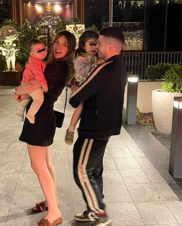 Nicolae Stanciu, cu cei doi copii