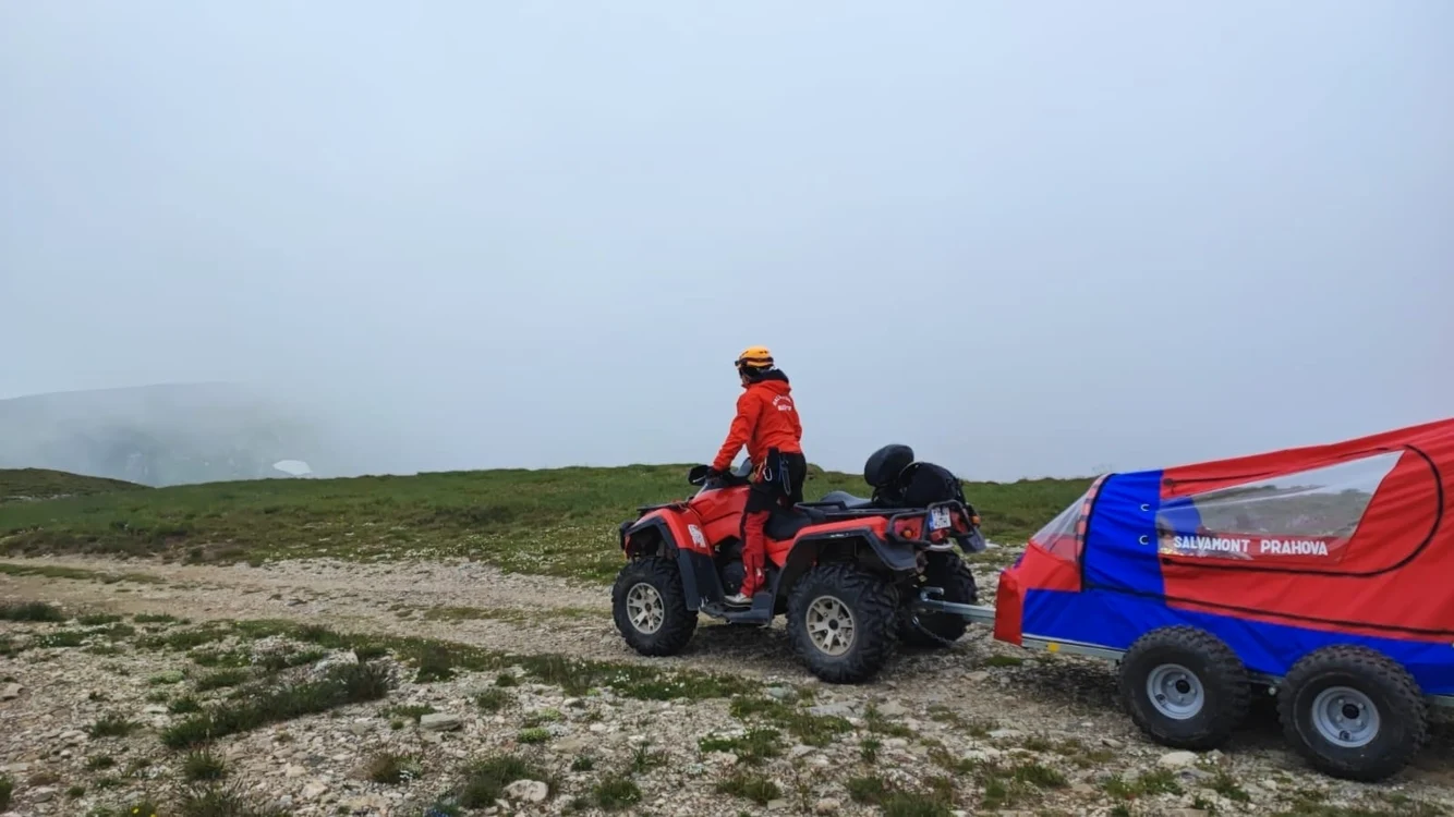 Salvatoriii montani au intervenit cu ATV-ul FOTO: Salvamont Prahova