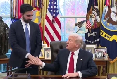 Zohran Mamdani Donald Trump Casa Alba captura video abcnet jpg