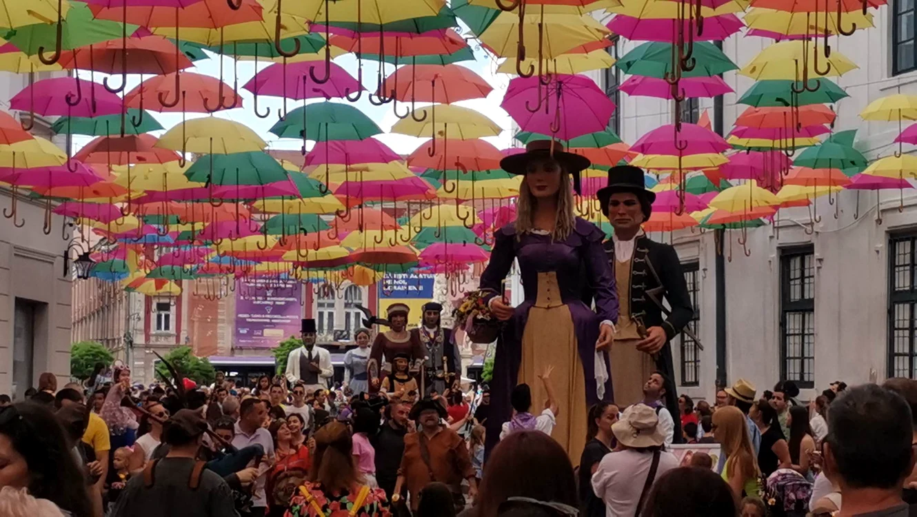 Păpușile catalane la Timișoara FOTO Ștefan Both