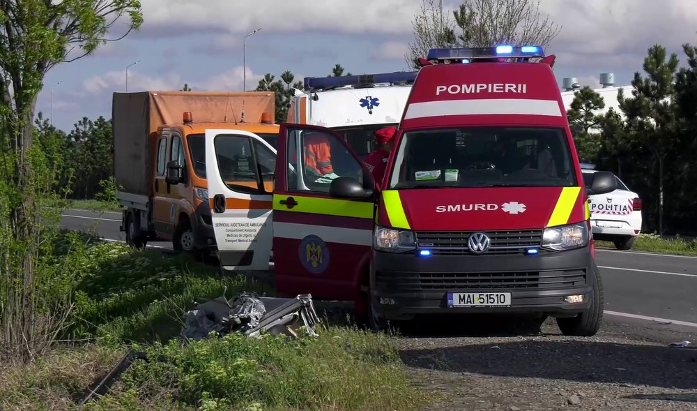 Șapte răniți într-un accident rutier la Buzău. Traficul este dirijat la ieșirea din municipiu