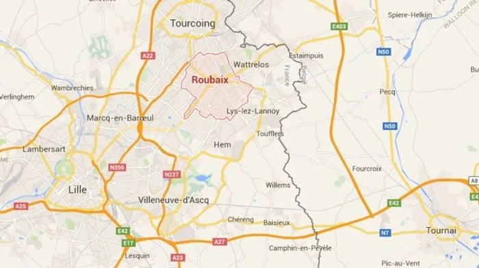 Orașul francez Roubaix se află în apropierea graniței cu Belgia
