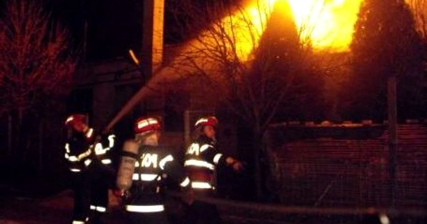 Pompierii au luptat cu flăcările