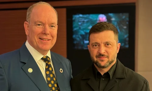 Prințul Albert și Zelenski, Foto Palatul Princiar monegasc jpg