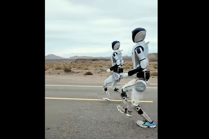 Roboții STAR1 s-au întrecut prin Deşertul Gobi. FOTO captură YouTube Robort ERA