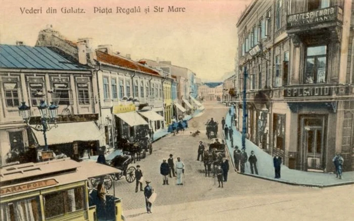 Pe strada Mare din Galaţi a avut prăvălie şi Hagi Nicola. FOTO: colecţia Iulian Panait