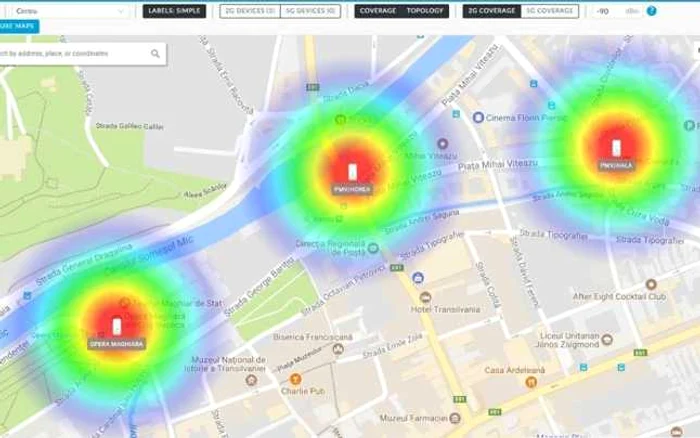 Harta cu Wi-Fi FOTO Municipiul Cluj-Napoca/Facebook