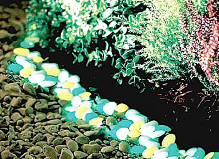 100 de pietricele fosforescente multicolore, pe www.decorix.ro