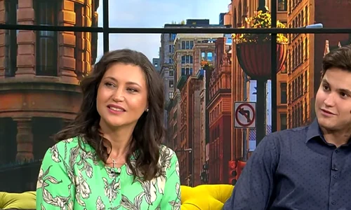 Daniela Nane și fiul său, Codrin, în emisiunea lui Cătălin Măruță Sursa: captură Pro TV 