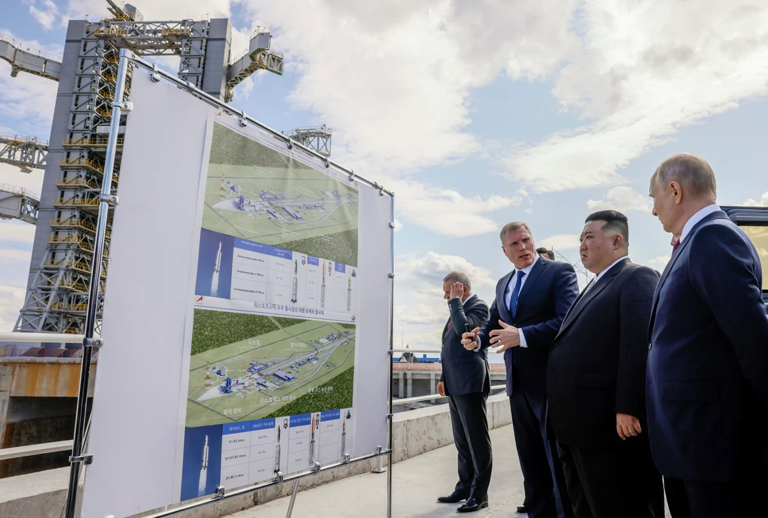 Kim Jong Un și Putin, la un cosmodrom. FOTO arhivă Profimedia