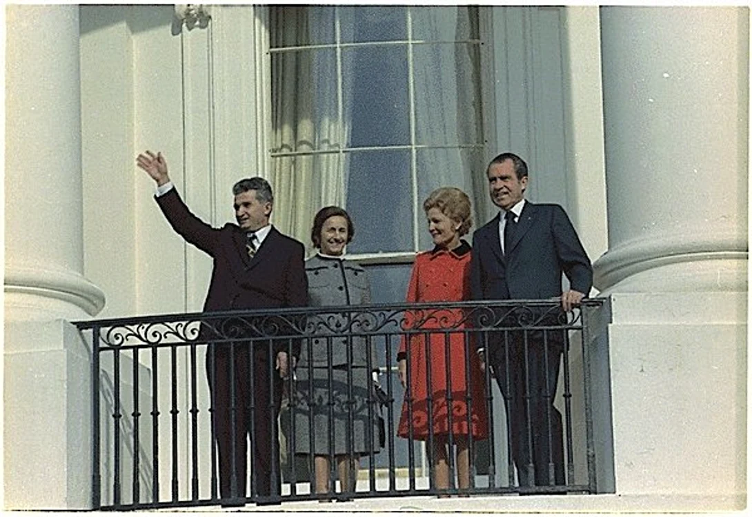 Familiile Ceaușescu și Nixon la Casa Albă FOTO Wilson Center