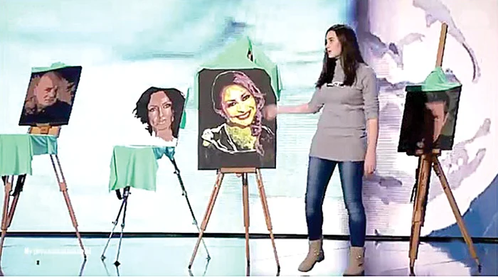 Inga Munteanu a făcut  portrete din gumă  de mestecat