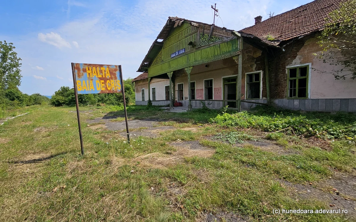 Gara din Baia de Criș. Foto: Daniel Guță