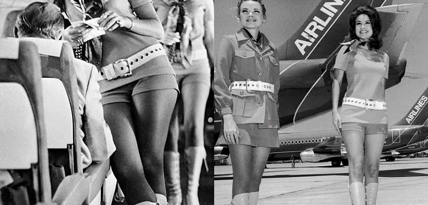 Un purtător de cuvânt al companiei aviatice Southwest Airlines din Texas, SUA, declara în 1973 că selecţia însoţitoarelor de zbor începea cu evaluarea picioarelor şi abia se trecea la faţă. FOTO Daily Mail/Keith Lovegrove