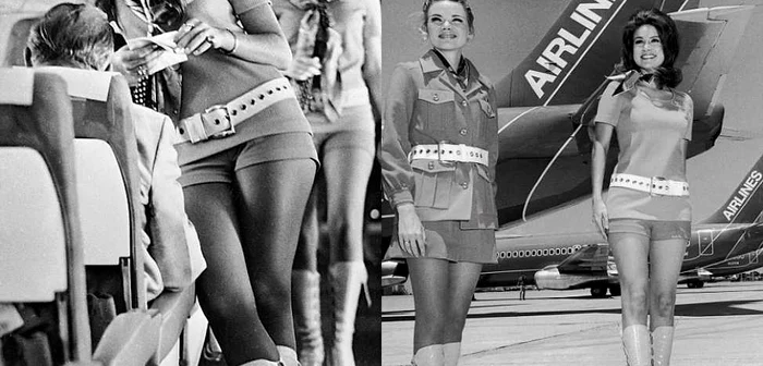 Un purtător de cuvânt al companiei aviatice Southwest Airlines din Texas, SUA, declara în 1973 că selecţia însoţitoarelor de zbor începea cu evaluarea picioarelor şi abia se trecea la faţă. FOTO Daily Mail/Keith Lovegrove