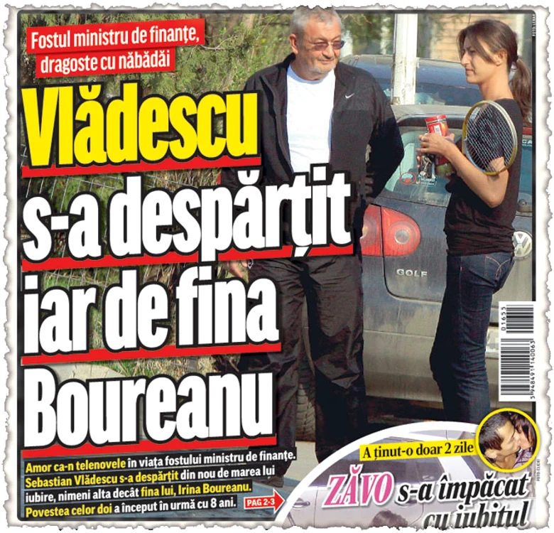 Click! v-a anunţat în exclusivitate despărţirea dintre Vlădescu şi Irina Boureanu
