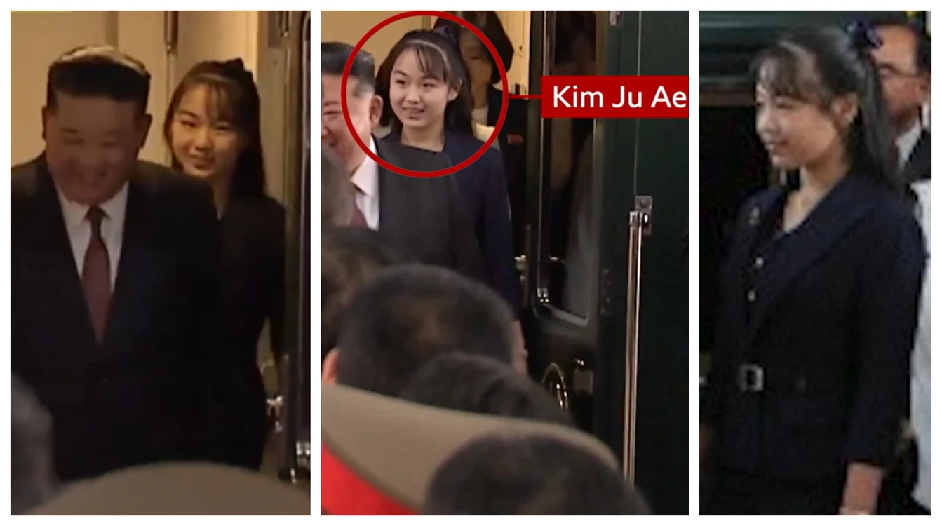 Kim Jong-un, însoțit de fiica sa la Beijing FOTO Captură video 
