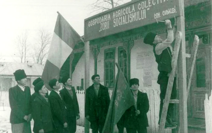 Înfiinţarea cooperativei agricole Zorii Socialismului la Cudalbi FOTO Arhiva bibliotecii VA Urechia