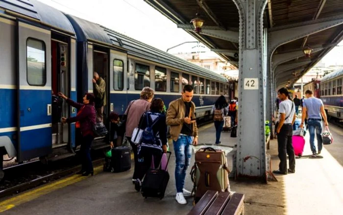 Trenul circula pe ruta București Nord-Constanța FOTO Shutterstock