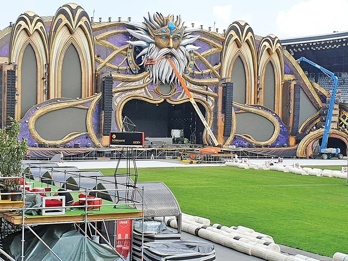 Scena principală de pe  Cluj Arena e aproape gata