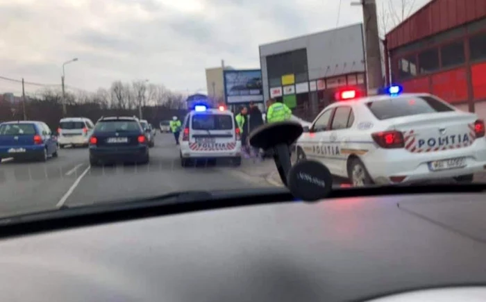 Incidentul s-a petrecut pe strada Frunzişului. FOTO: Info Trafic jud Cluj