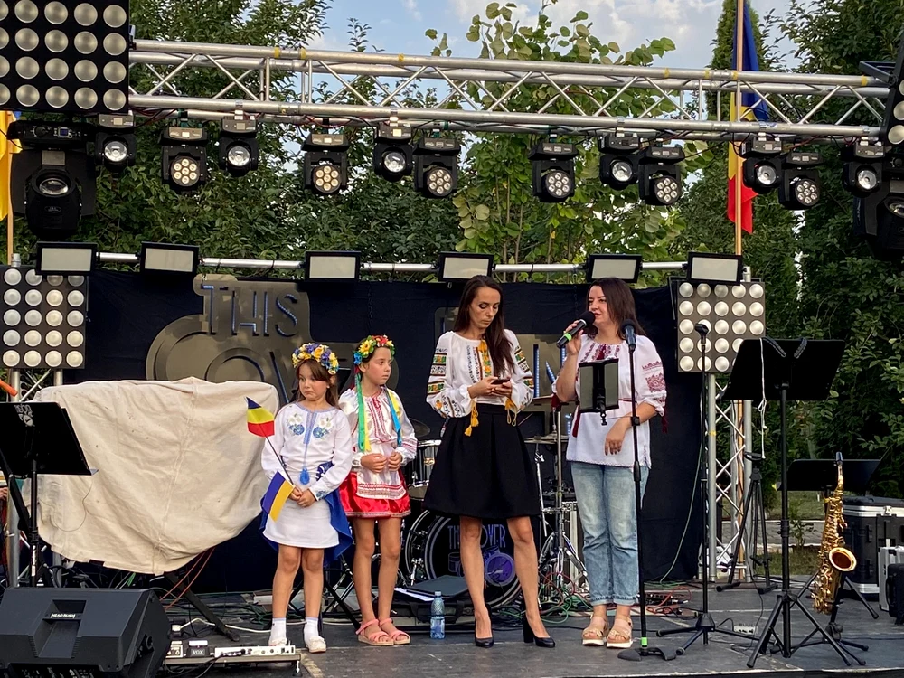 Ucraineii refugiați la bacau au sărbătorit Ziua Națională FOTO: Dan Marcoci