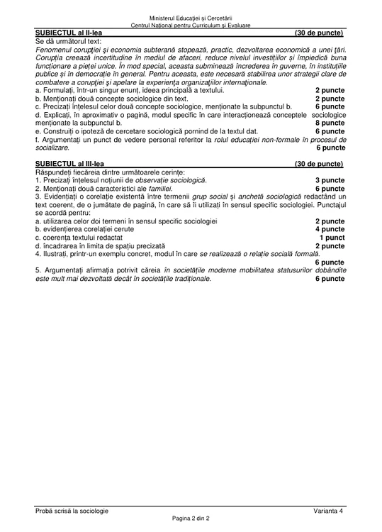 Bacalaureat 2025 - sesiunea de toamnă. Elevii au susținut proba la alegere a profilului. Subiecte și bareme de corectare 66 image