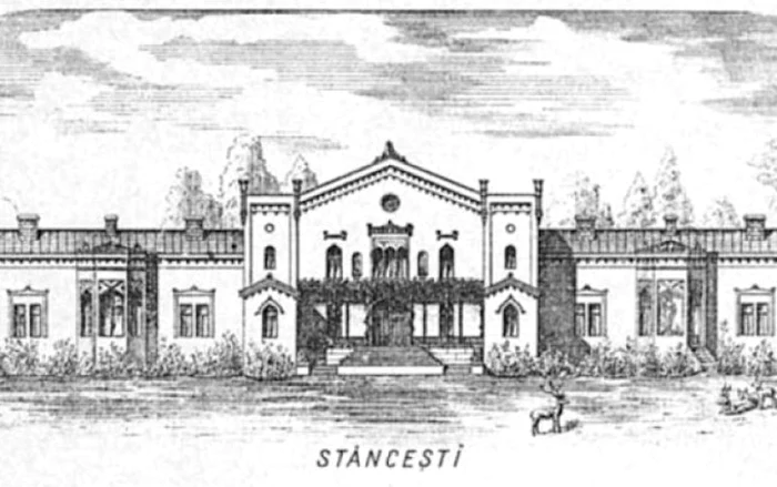 O imagine a Palatului Callimachi de la Stânceşti / FOTO: monumenteuitate.org.ro