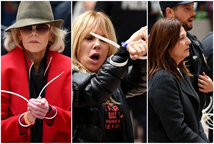 Actriţele Jane Fonda, Rosanna Arquette şi Catherine Keener, arestate FOTO AFP