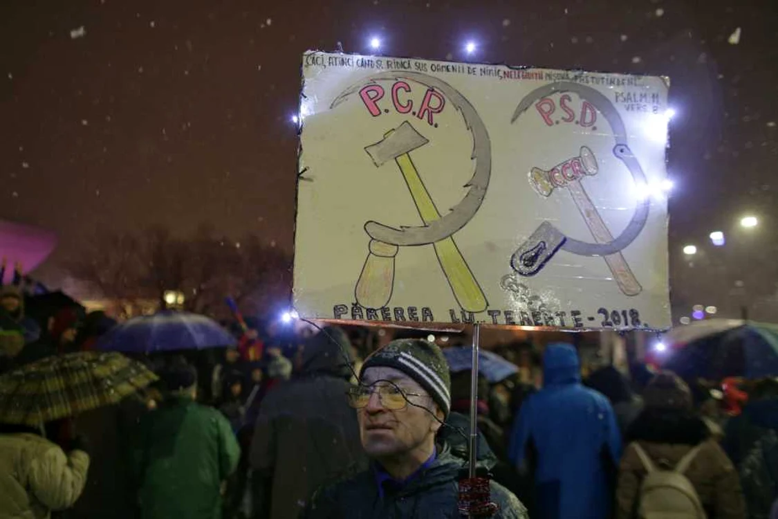 Protest in Bucureşti privind modivicările legilor justiţiei. 20 ianuarie 2018. FOTO Inquam Photos/Octav Ganea