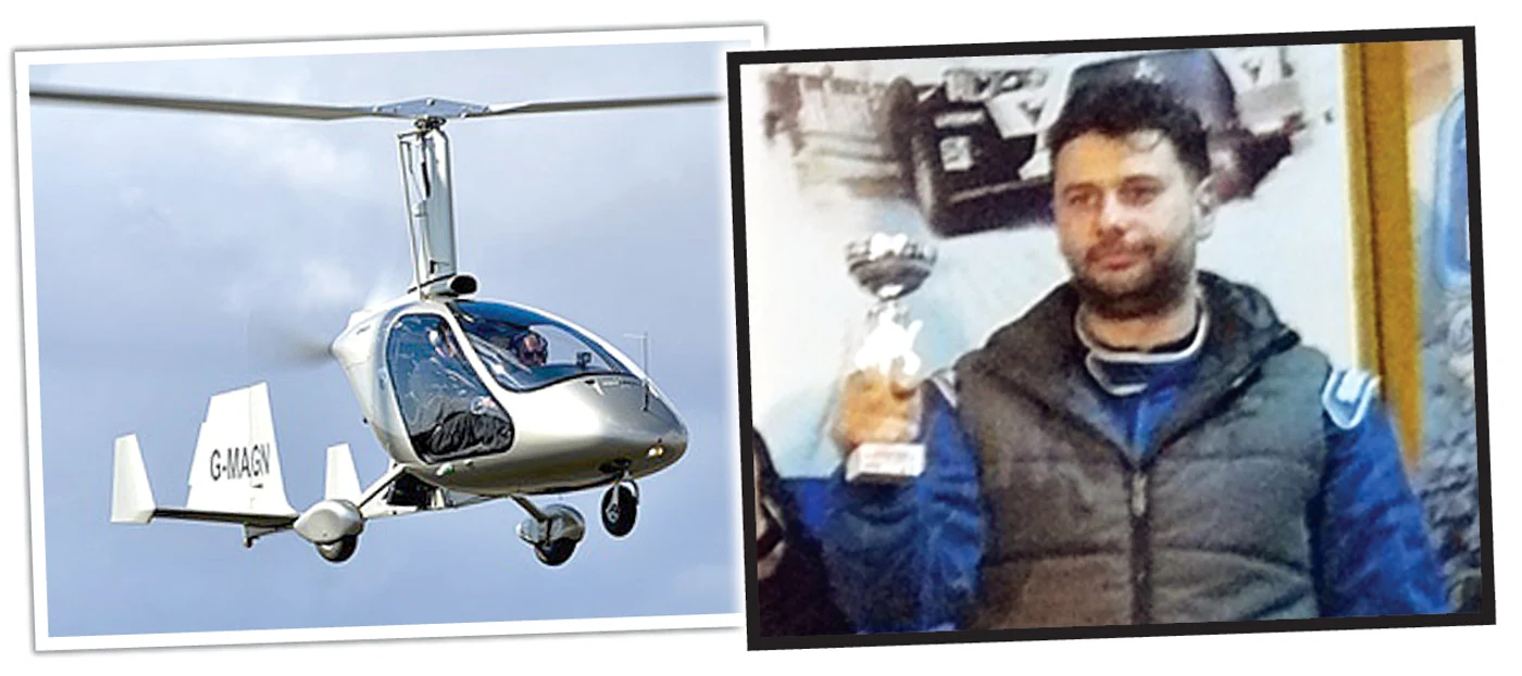 Alin Neagoe a cumpărat  gyrocopterul în urmă  cu doar câteva luni
