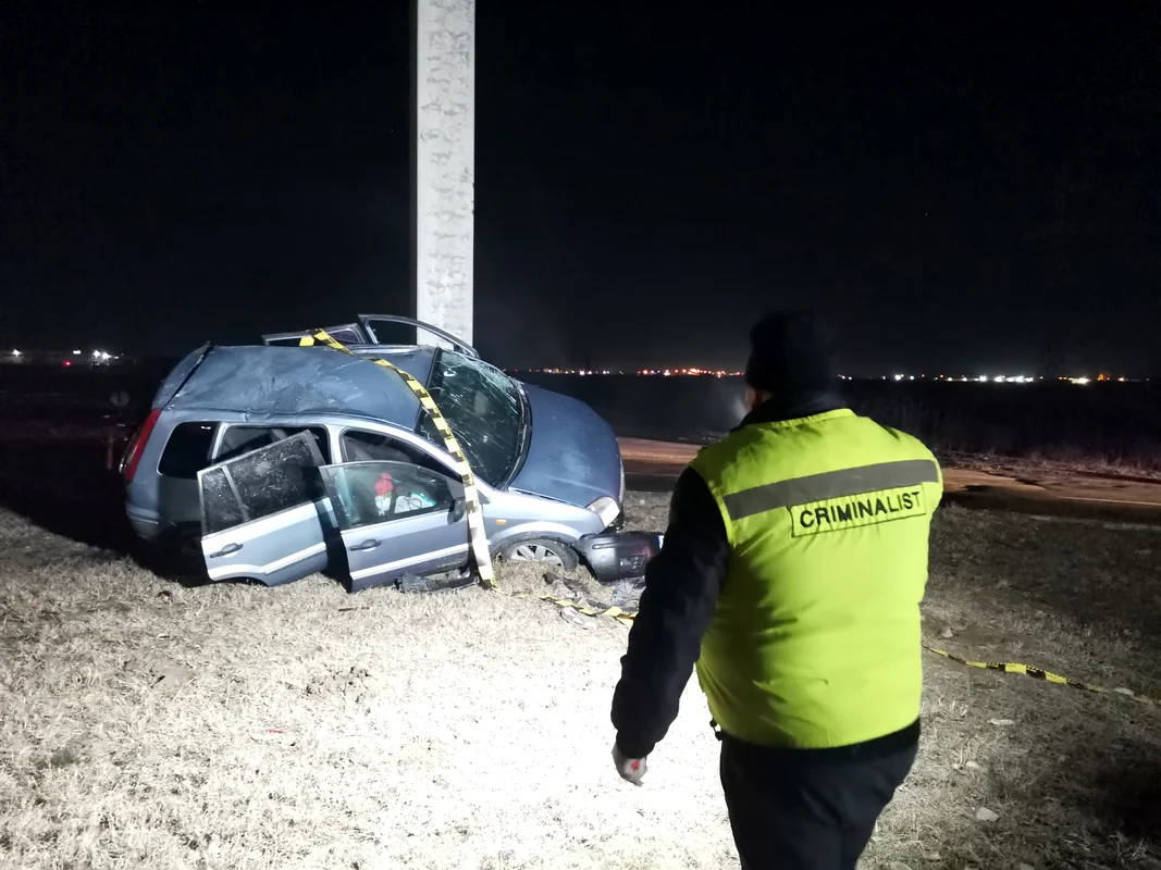 Accident în sensul giratoriu de la Auchan FOTO Ștefan Both