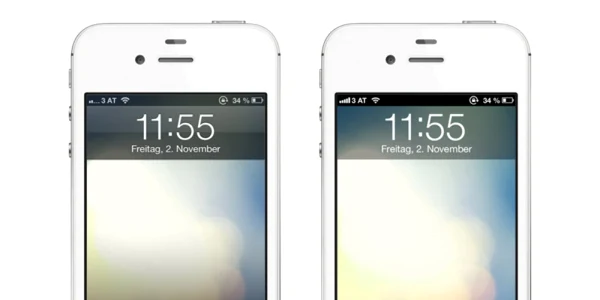 iphone interfata minimalista foto Sebastian Gansrigler
