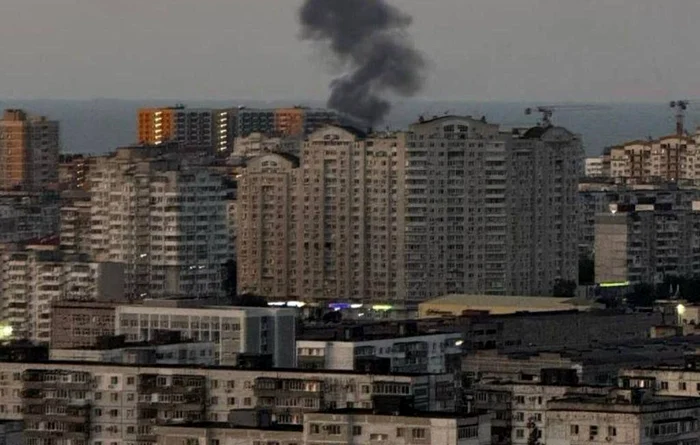 Orașul Novorosiisk, ținta dronelor ucrainene/FOTO:X