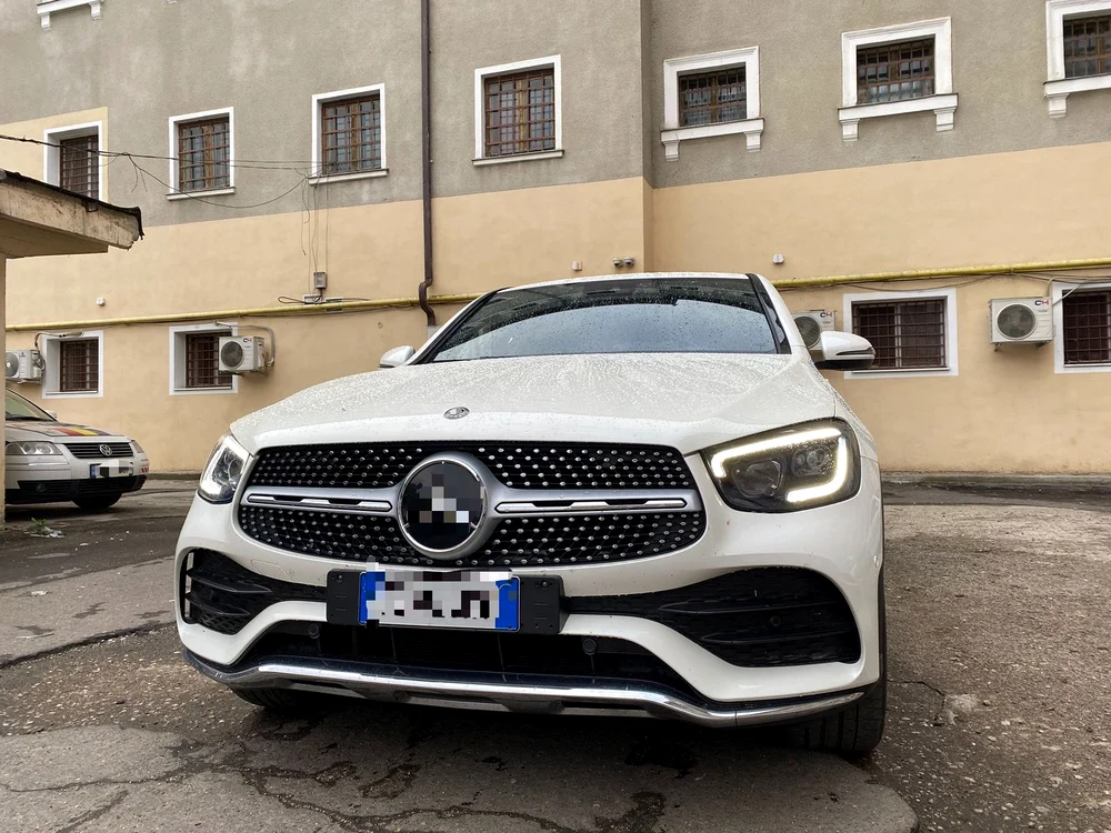 Mașina este căutată de autorități din Italia FOTO IPJ Alba