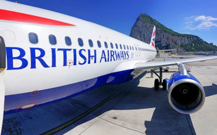 Aeronavă British Airways pe Aeroportul Internaţional din Gibraltar FOTO Shutterstock