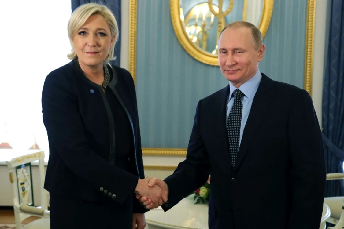 MArine Le Pen și Vladimir Putin/FOTO:EPA/EFE
